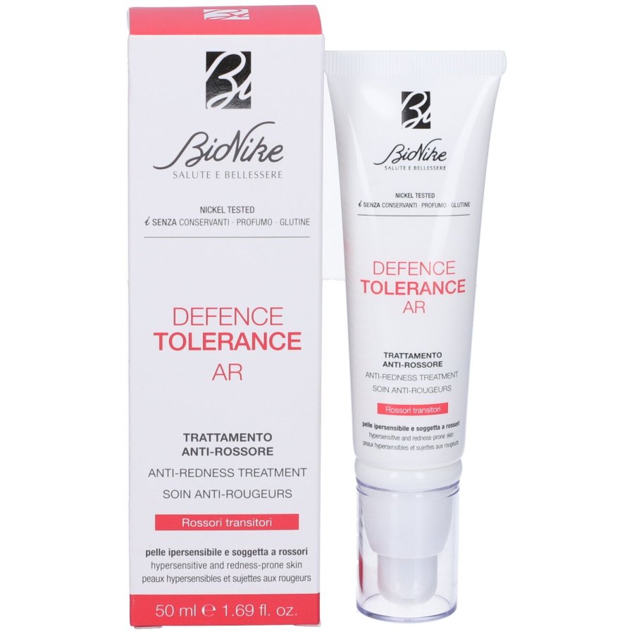 Bionike Defence Tolerance AR, Trattamento Viso Anti-Rossore, 50 ml