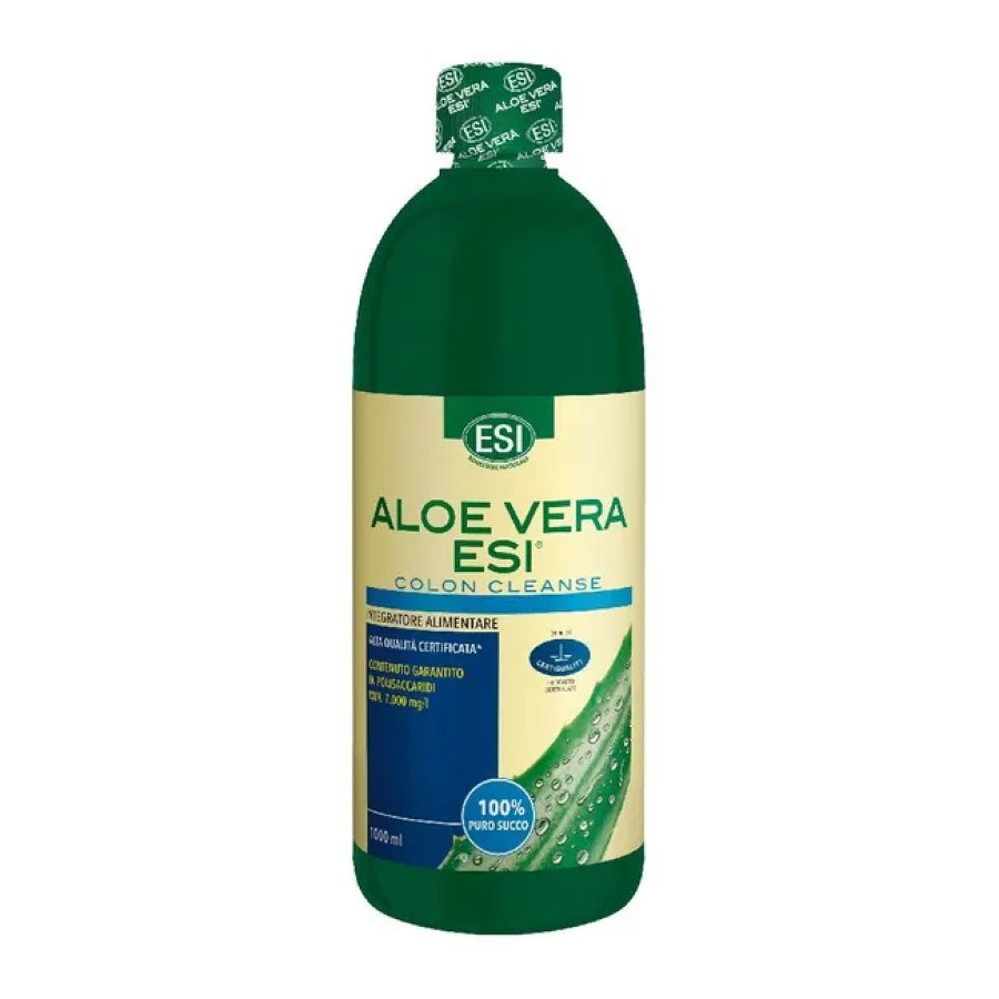 ESI, Aloe Vera Puro Succo Depurativo Colon Cleanse, 1000 ml