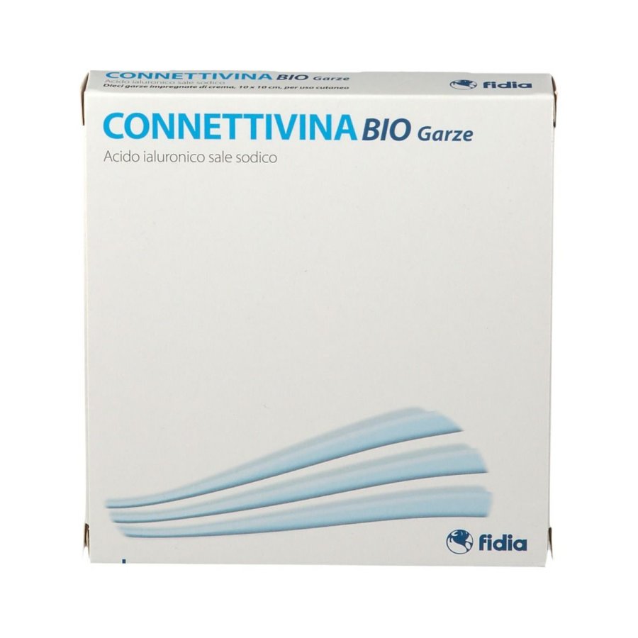Fidia, Connettivina Bio Garze 10 x 10 cm, 10 Pezzi