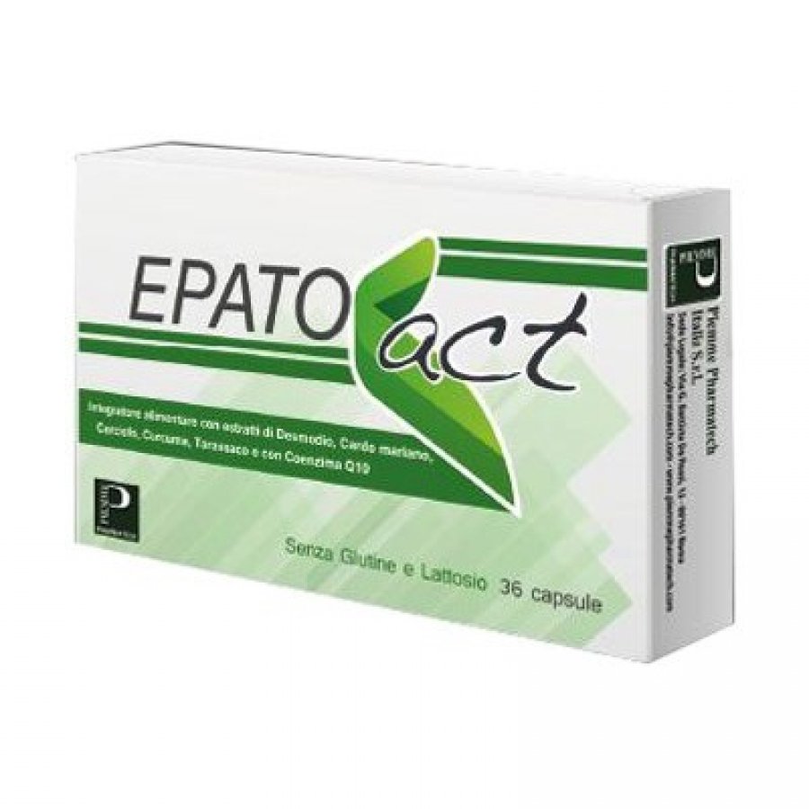 Piemme Pharmatech Epato Act Integratore - 36 capsule da 550mg