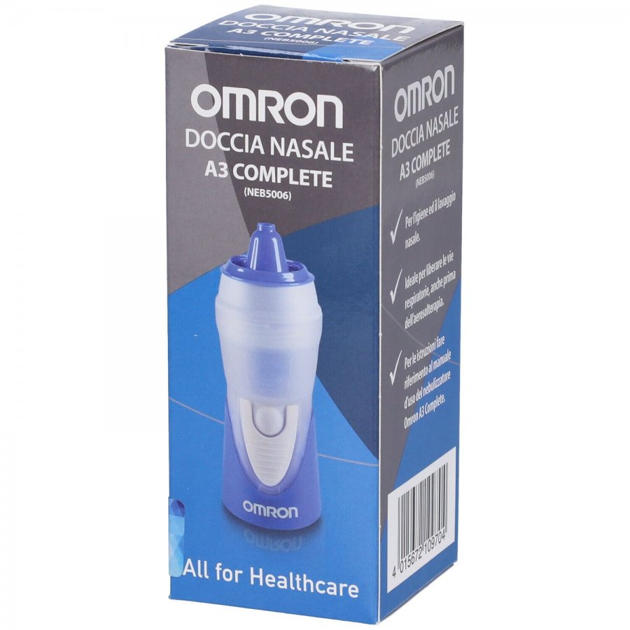 Omron Doccia Nasale A3 Complete - Sistema di Lavaggio Nasale per l'Igiene Respiratoria