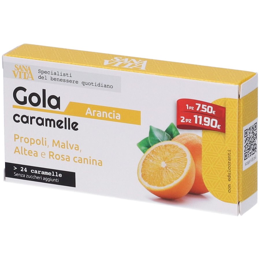 Sanavita Gola Arancia, 24 compresse
