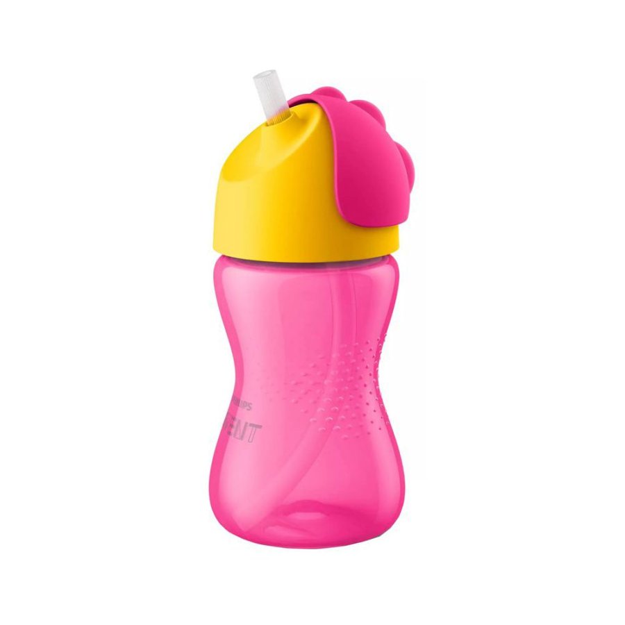 Philips Avent Tazza con Cannuccia Rosa, 300 ml Philips Avent Tazza con Cannuccia Rosa, 300 ml