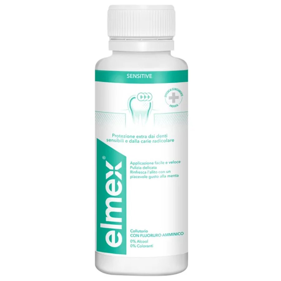 Elmex Sensitive Collutorio 100ml – Protezione per Denti Sensibili e Carie