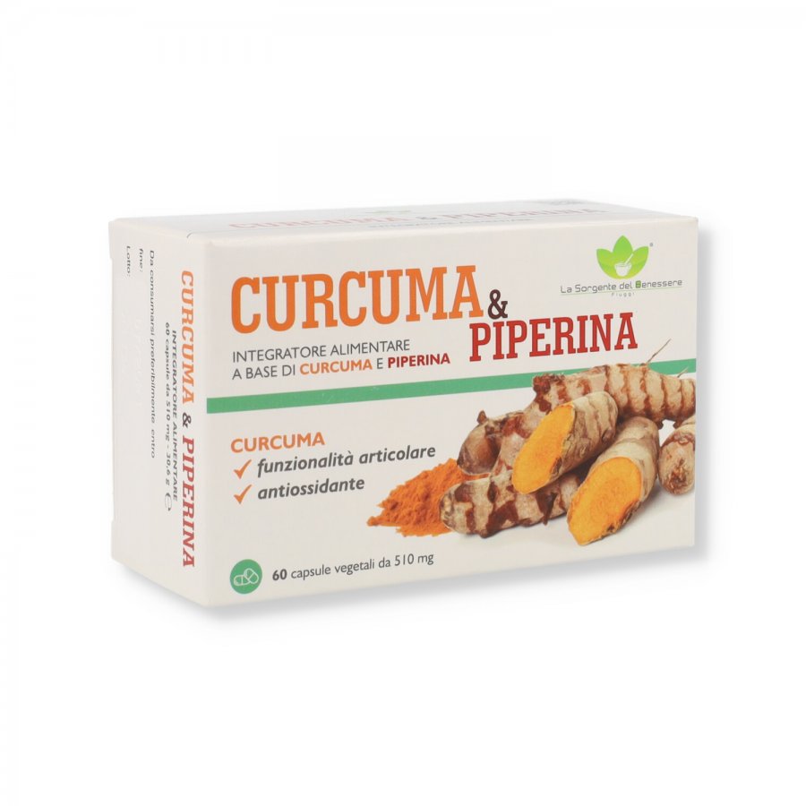 Curcuma Piperina 60 Capsule - Integratore per Metabolismo e Purificazione