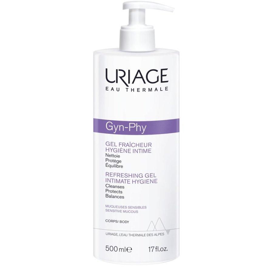 Uriage, Gyn Phy Gel Detergente Intimo Rinfrescante, 500 ml