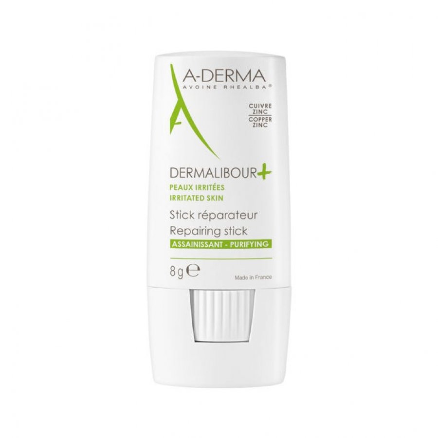 A-derma Dermalibour + Stick 8 gr - Lenitivo per Pelle Irritata e Sensibile