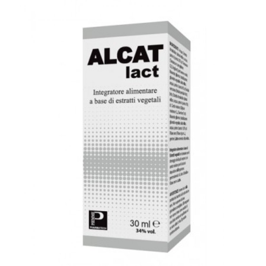 Alcat Lact Piemme Pharmatech Gocce 30ml - Integratore Alimentare per Intolleranza al Lattosio