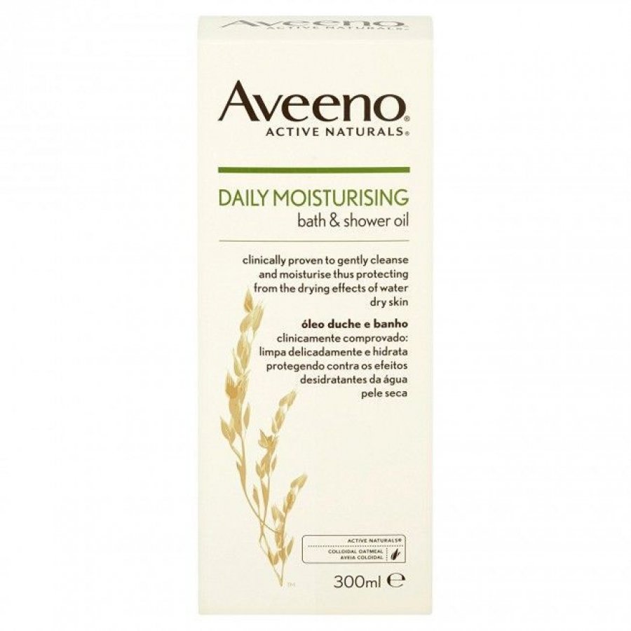 Aveeno Oil Doccia 300ml - Bagnodoccia Idratante con Avena Colloidale Prebiotica