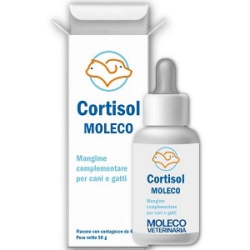 Cortisol Moleco Mangime Complementare per Cani e Gatti 50g - Integratore Alimentare per Animali
