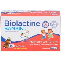 Sella, Biolactine Bambini, 10 Flaconcini 