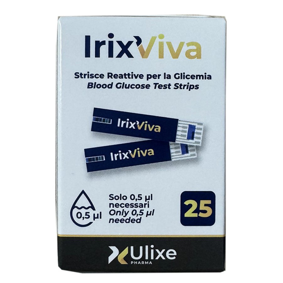 IRIX VIVA Strisce Reattive Glicemia, 25 Pezzi IRIX VIVA Strisce Reattive Glicemia, 25 Pezzi