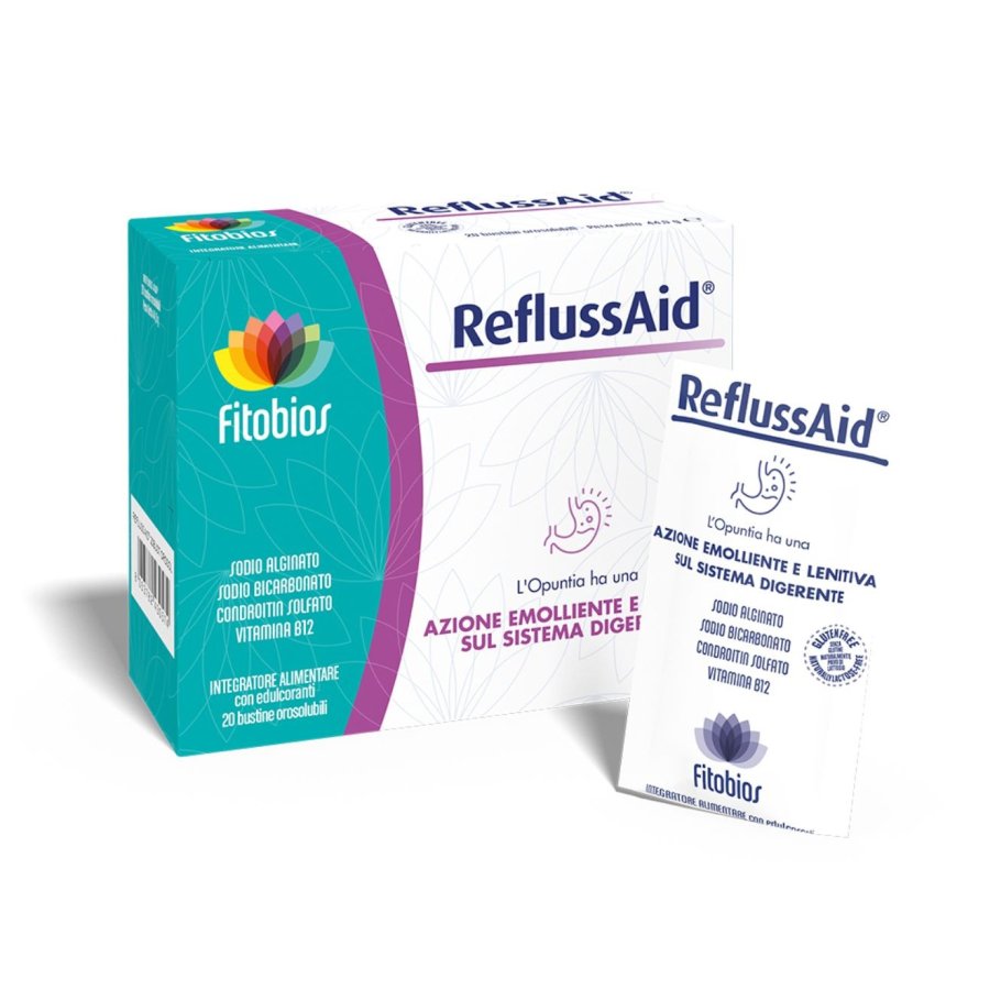 Refluss Aid 20 Stick Monodose - Rimedio Naturale per il Reflusso Gastrico
