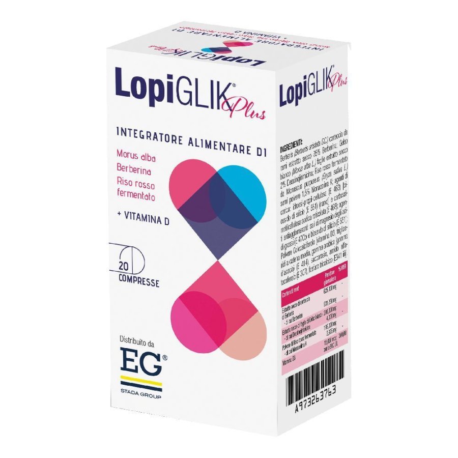 EG LopiGLIK Plus, 20 Compresse EG LopiGLIK Plus, 20 Compresse