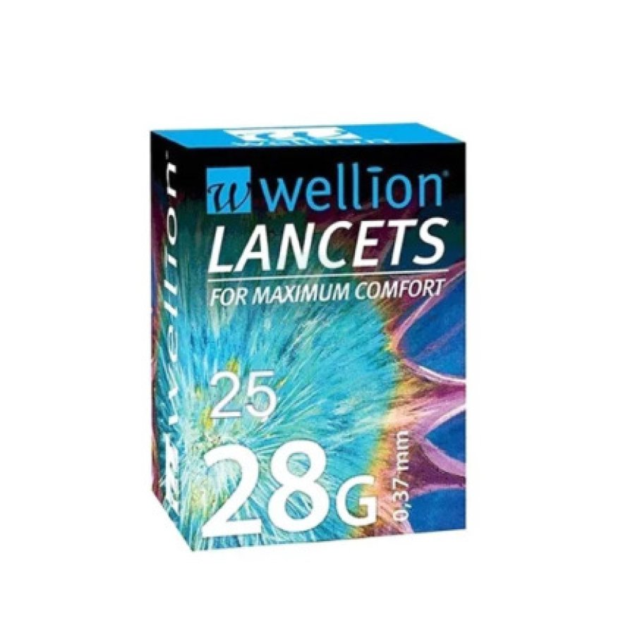 Wellion Lancets for Maximum Comfort Gauge 28G, 25 Pezzi Wellion Lancets for Maximum Comfort Gauge 28G, 25 Pezzi