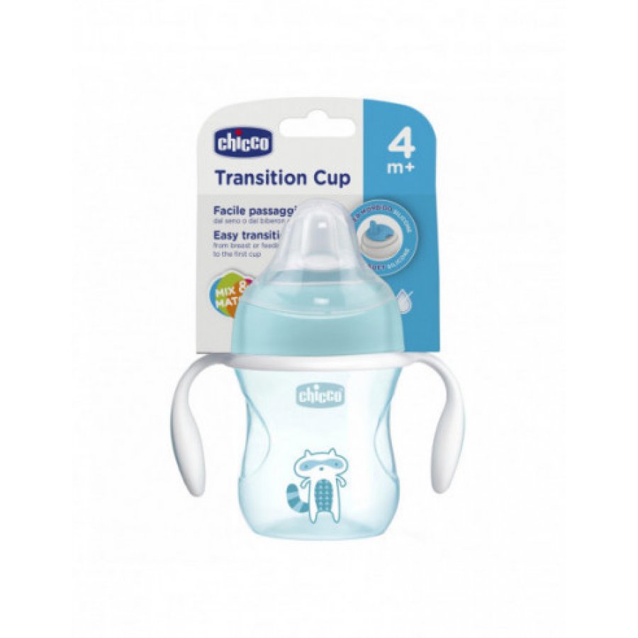 Chicco Tazza Transition Azzurra 4 mesi+ - Tazza Transition