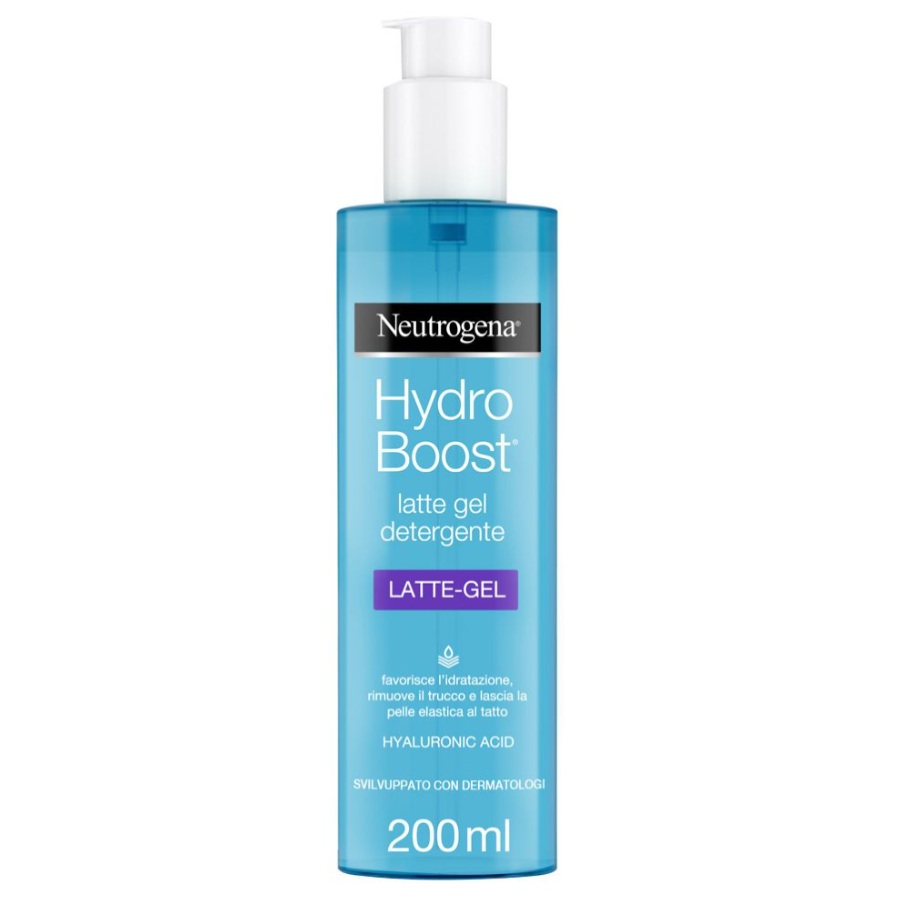Neutrogena Hydro Boost Latte Gel Detergente Viso 200 ml