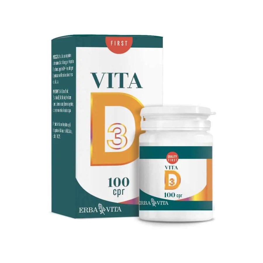 Erba Vita, Vitamine Vita D, 100 Compresse