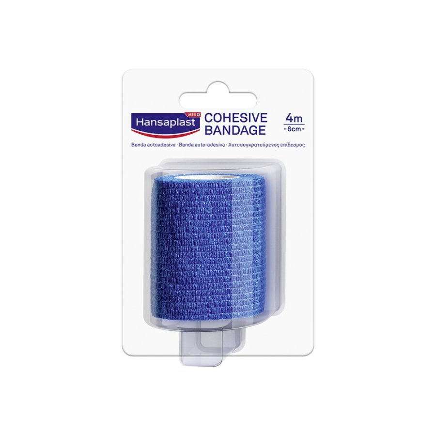 Hansaplast, 1 Benda Autoadesiva Blu, 4m x 6cm