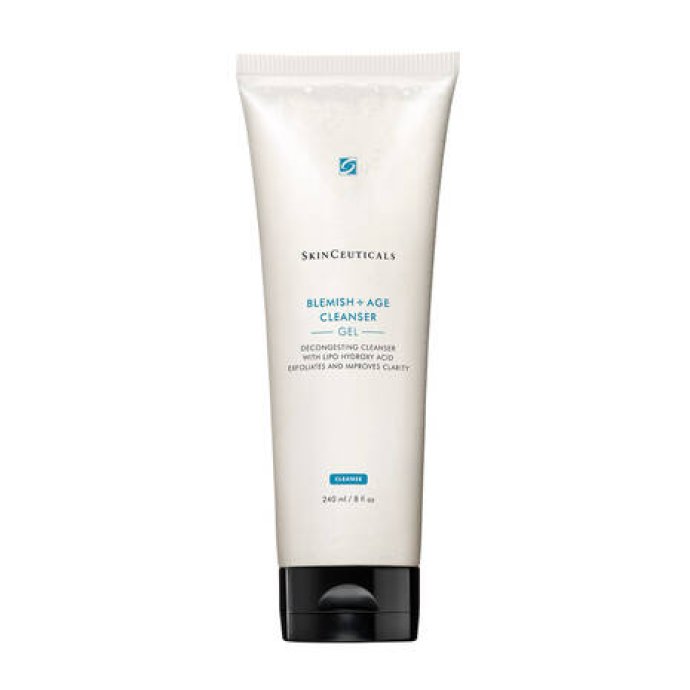 SkinCeuticals Blemish + Age Cleanser Gel detergente ed esfoliante a base di Acido Salicilico, Glicolico e LHA 240 ml