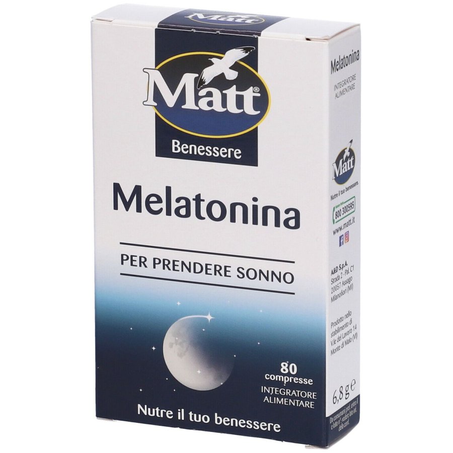Matt Benessere, Melatonina, 80 Compresse