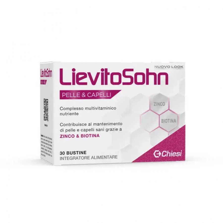 LievitoSohn 30 Bustine - Integratore Alimentare con Fermenti Lattici, Zinco e Biotina, Senza Glutine