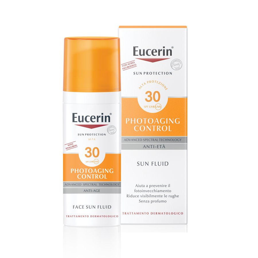 Eucerin Sun Protection - Fluido Solare SPF30 Anti-Età, 50ml