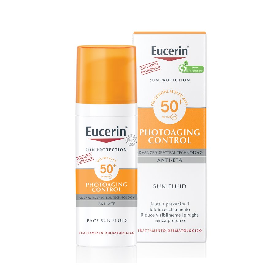 Eucerin Sun Protection - Fluido Solare SPF50 Anti-Età, 50ml