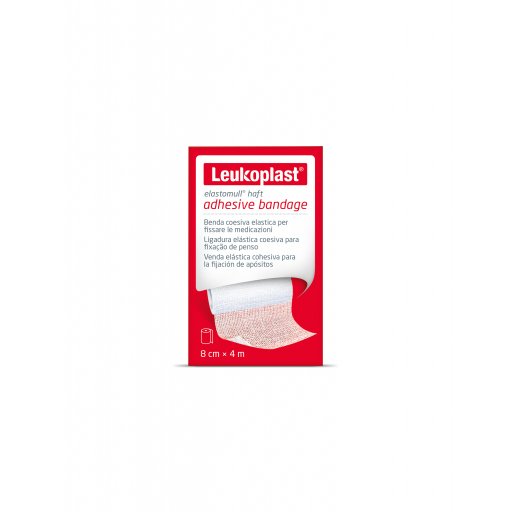Leukoplast Benda Elastomull Haft 8x400cm - Fasciatura Autoadesiva per Lesioni e Ferite