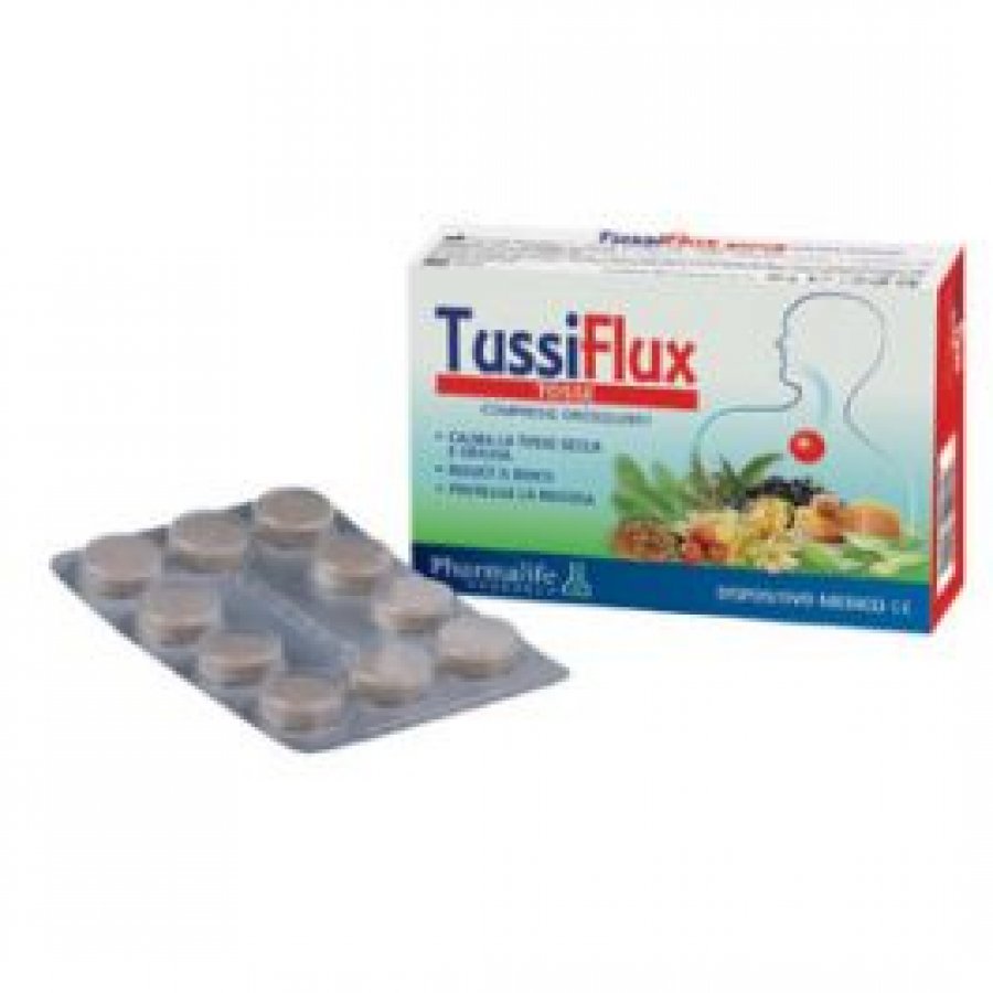 Tussiflux Tosse 30 Compresse - Dispositivo Medico per la Tosse Secca e Grassa