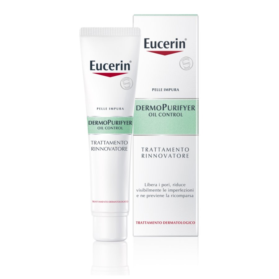 Eucerin DermoPurifyer Oil Control - Trattamento Rinnovatore Pelle Impura, 40ml