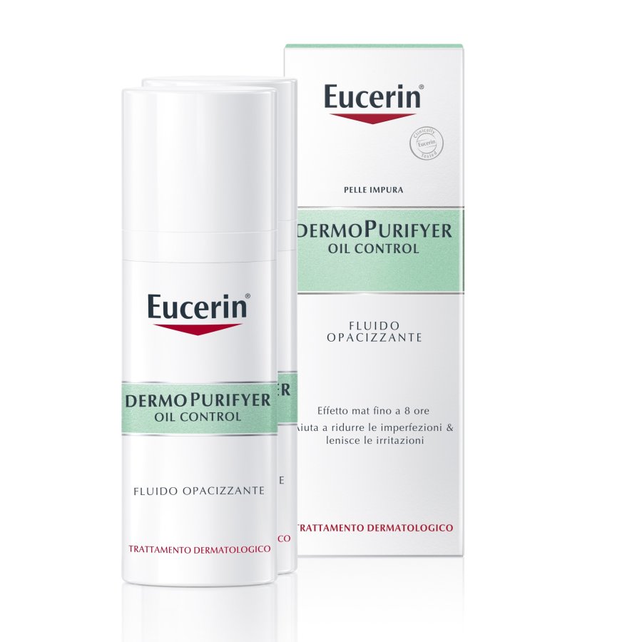 Eucerin DermoPurifyer Oil Control - Fluido Opacizzante Pelle Impura, 50ml