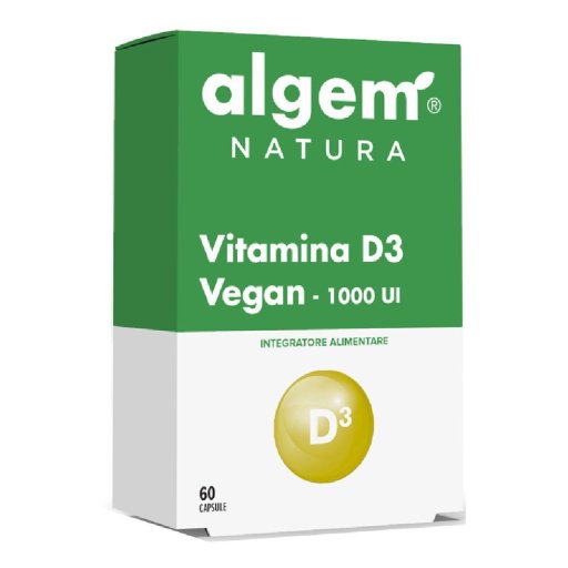 Algem Natura Vitamina D3 Vegan 1000 UI, 60 capsule