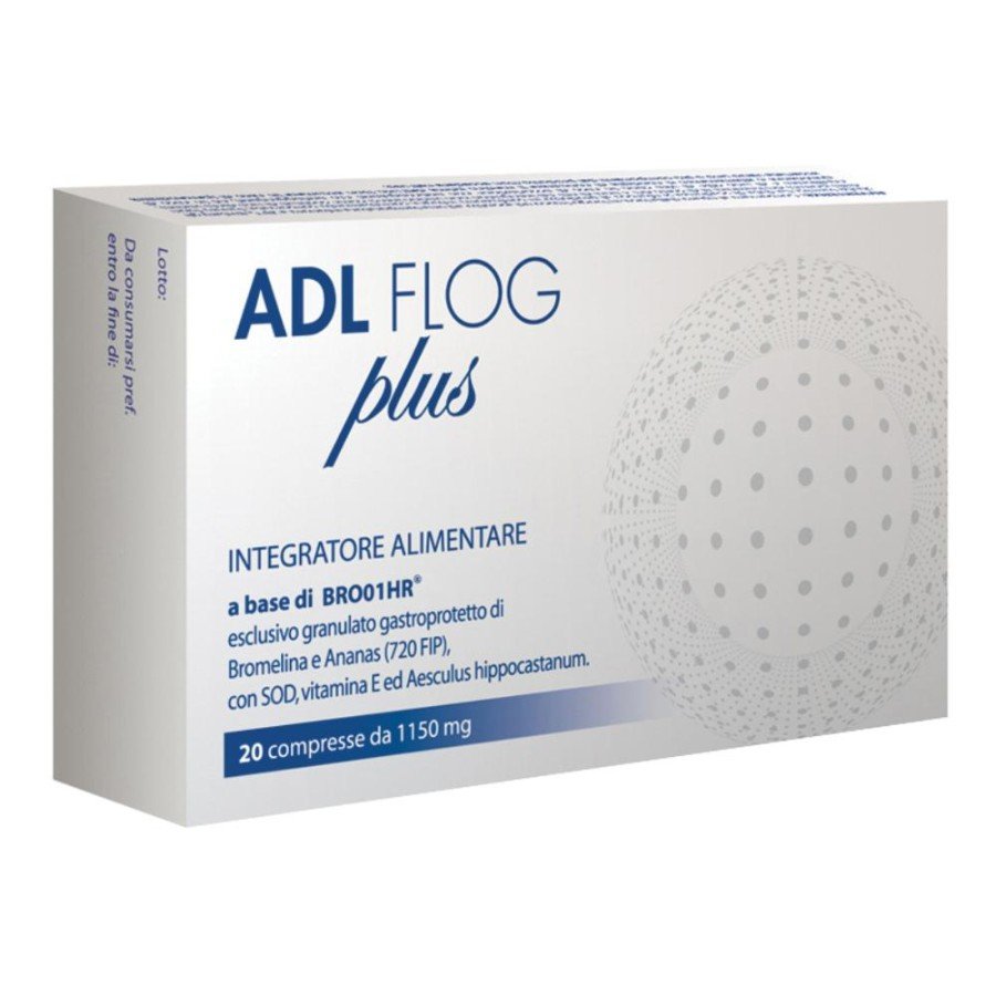 Adl-Flog Plus 20 Compresse - Integratore per il Benessere Articolare - Confezione da 20 Compresse - Integratore per le Articolazioni