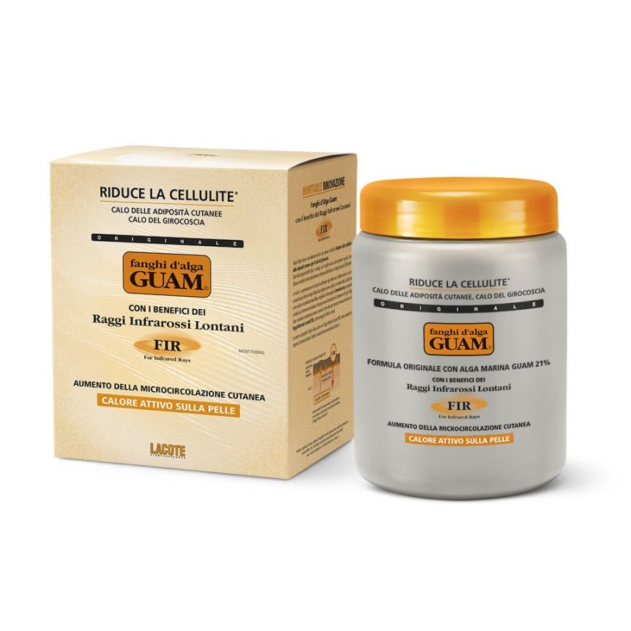 Guam, Fanghi d'Alga FIR Formula a Caldo Contro Cellulite e Adiposità , 1000 g