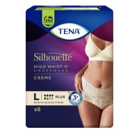 Tena Silhouette Creme Taglia L 8 Pezzi - Mutandine Assorbenti Plus per un'eleganza discreta