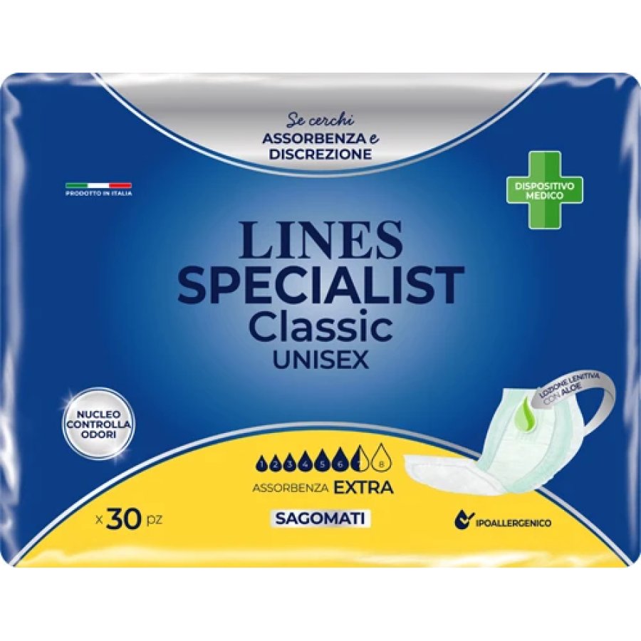 Lines Specialist Classic Sagomato Extra, 30 Pezzi