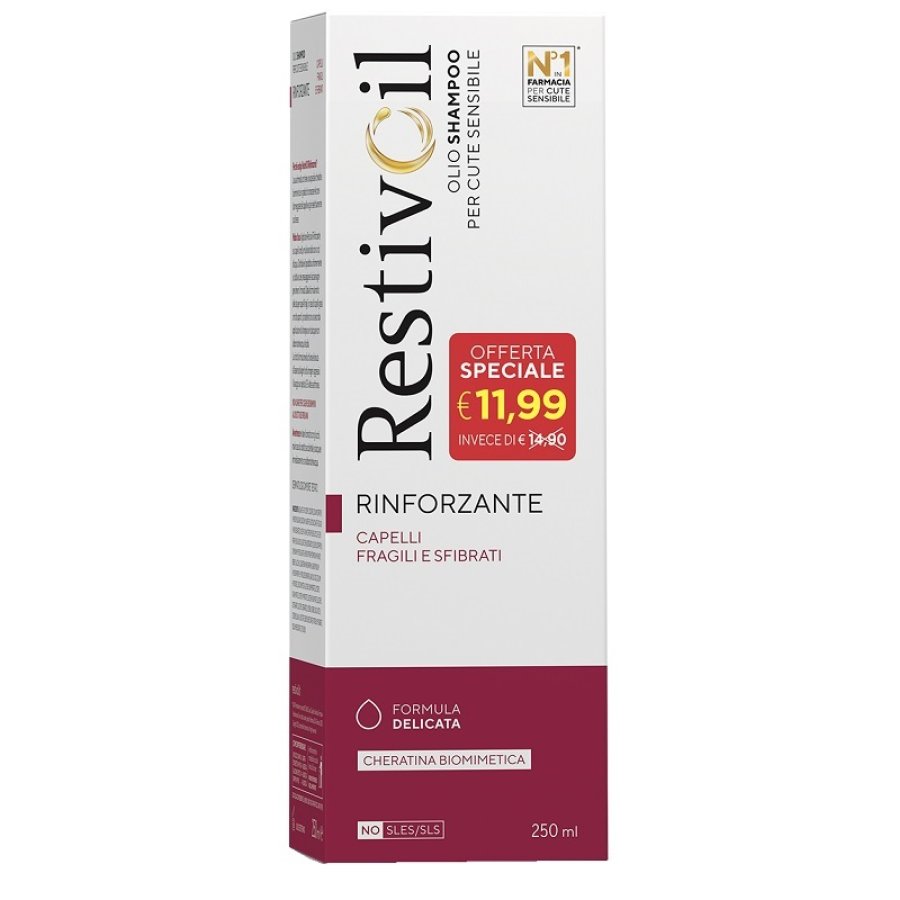Restivoil Activ Plus Olio Shampoo Rinforzante, 250 ml