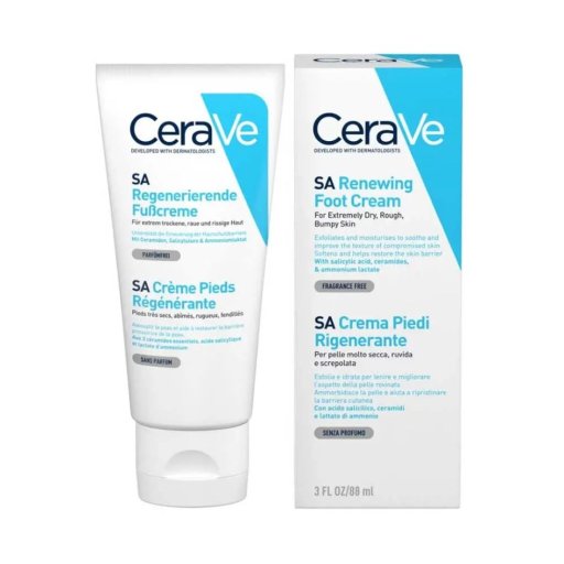 CeraVe Crema Piedi Rigenerante Pelle molto secca e danneggiata con acido salicilico 88 ml