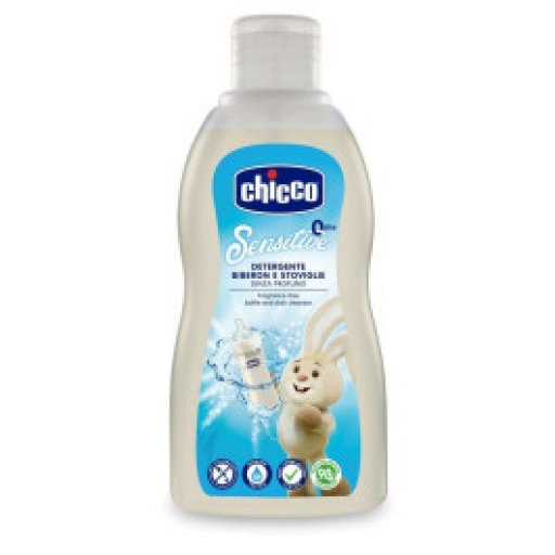 Chicco Detergi Stoviglie e Biberon 300ml - Pulizia Delicata per il Tuo Bambino