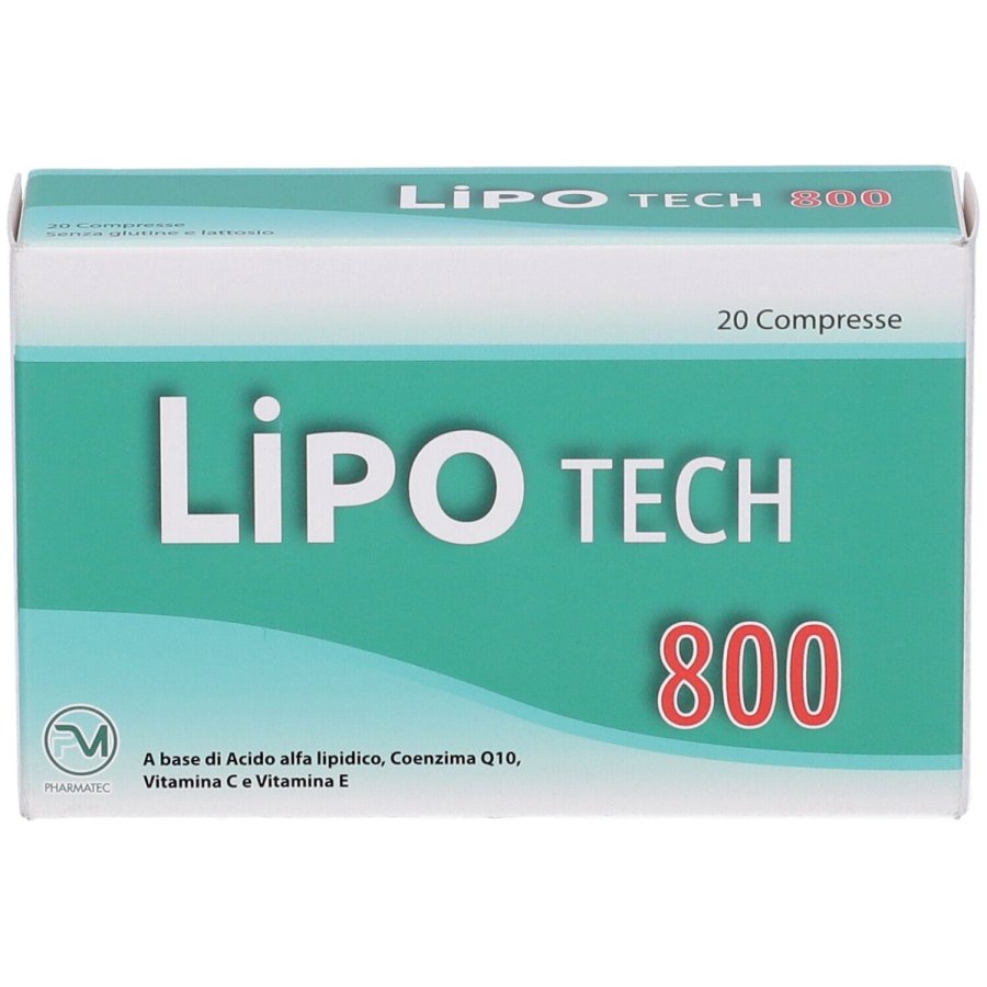 Piemme Pharmatech, Lipotech 800, 20 Compresse