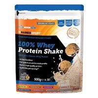 NAMED SPORT - 100% Whey Protein Shake Cookies 900g - Integratore Proteico per Sportivi