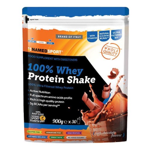 NamedSport, 100% Whey Protein Shake, 900 g
