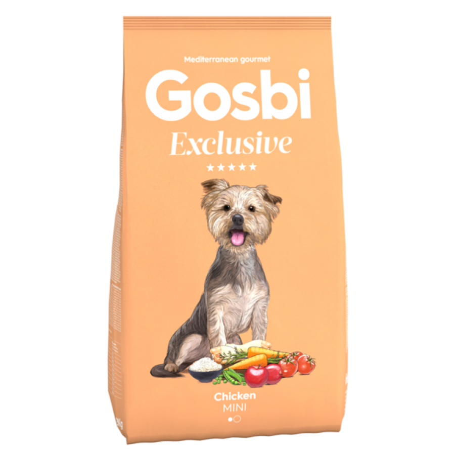 Gosbi Exclusive Pollo Mini 2kg - Crocchette per Cani di Piccola Taglia