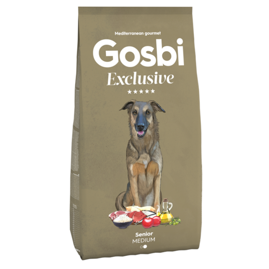 Gosbi Exclusive Senior Medium 3kg - Mangime Premium per Cani Anziani di Taglia Media