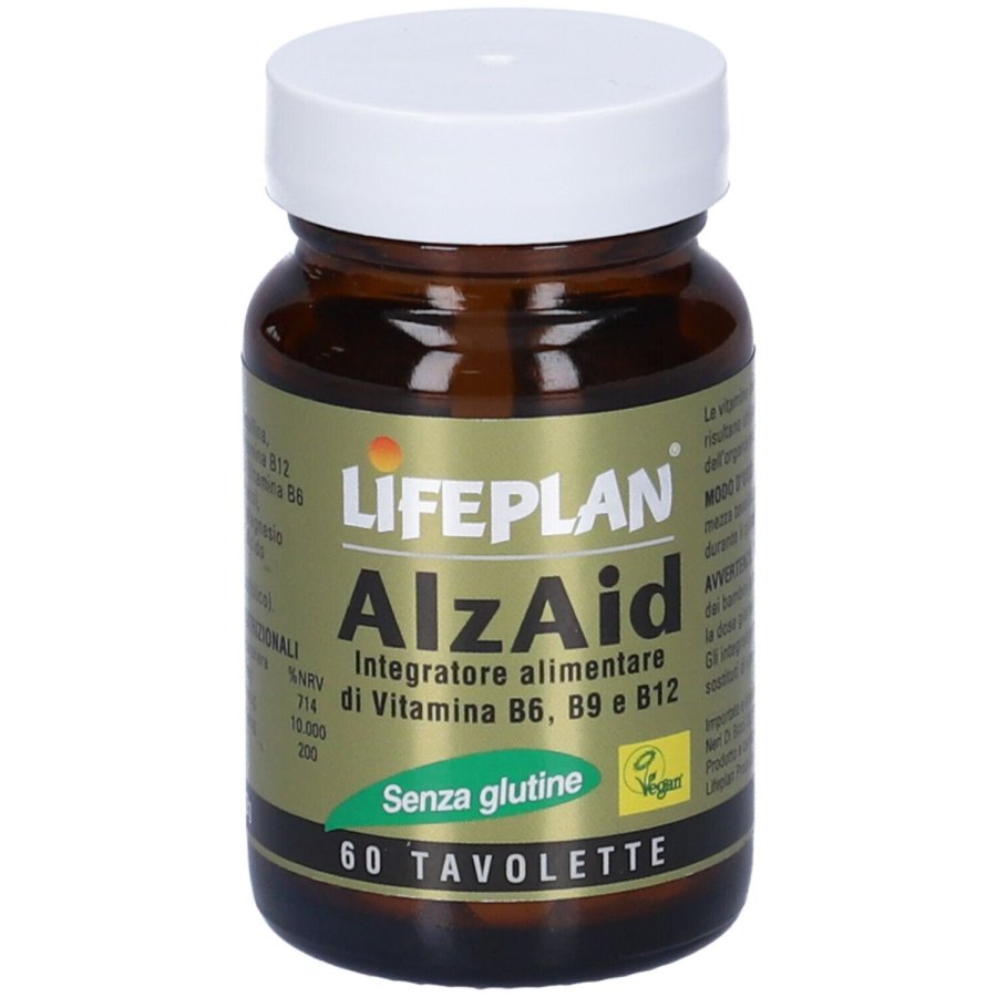 Lifeplan Alzaid 60 Tavolette - Integratore alimentare di vitamina B6, B9 e B12