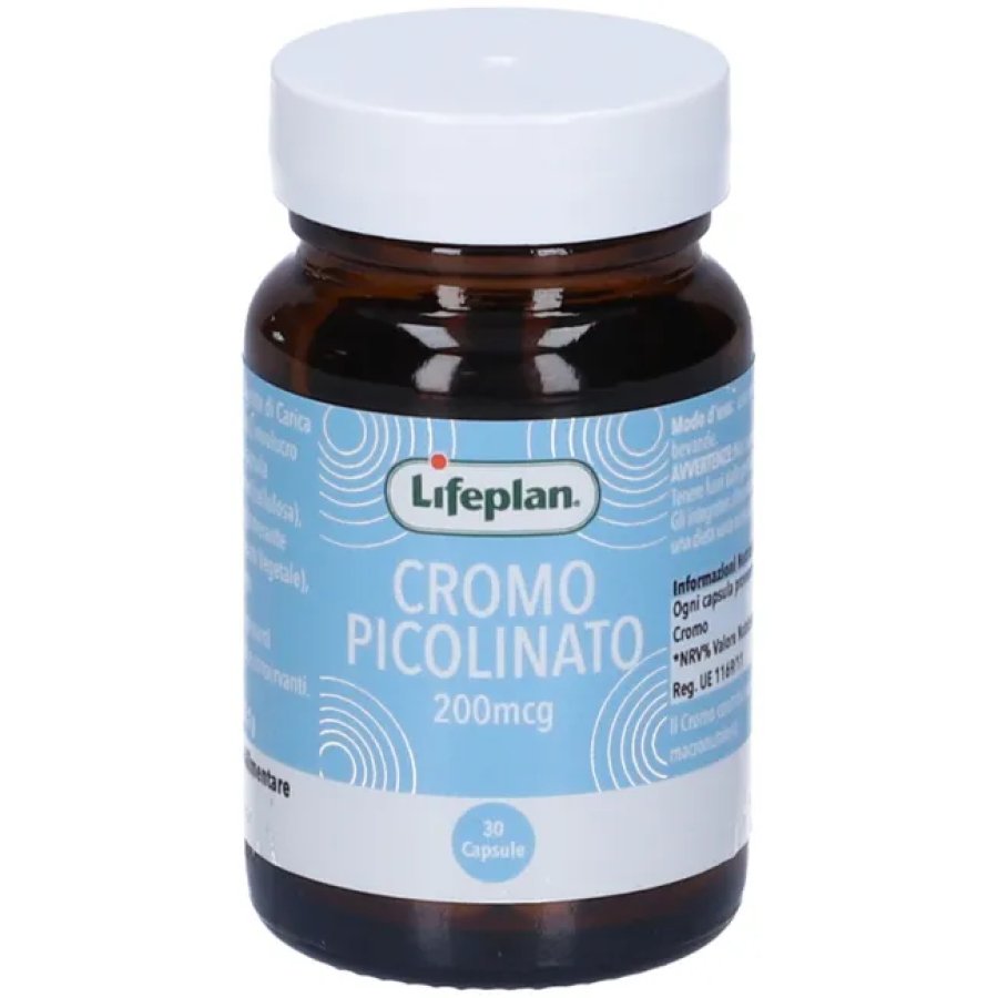 Lifeplan Cromo Picolinato 30 Capsule - Integratore alimentare di cromo
