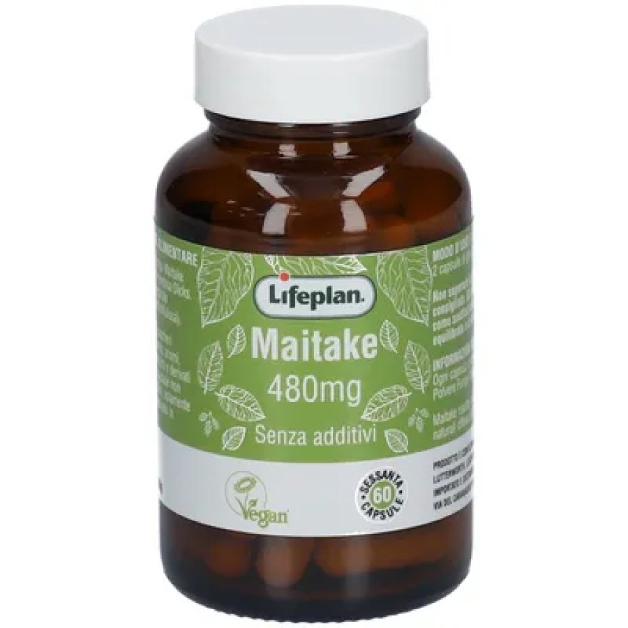 Lifeplan Maitake 60 Capsule - Integratore Alimentare a Base di Maitake