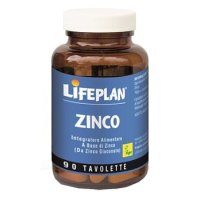 Lifeplan Zinco 10mg 90 Tavolette - Integratore alimentare a base di zinco (da zinco gluconato)