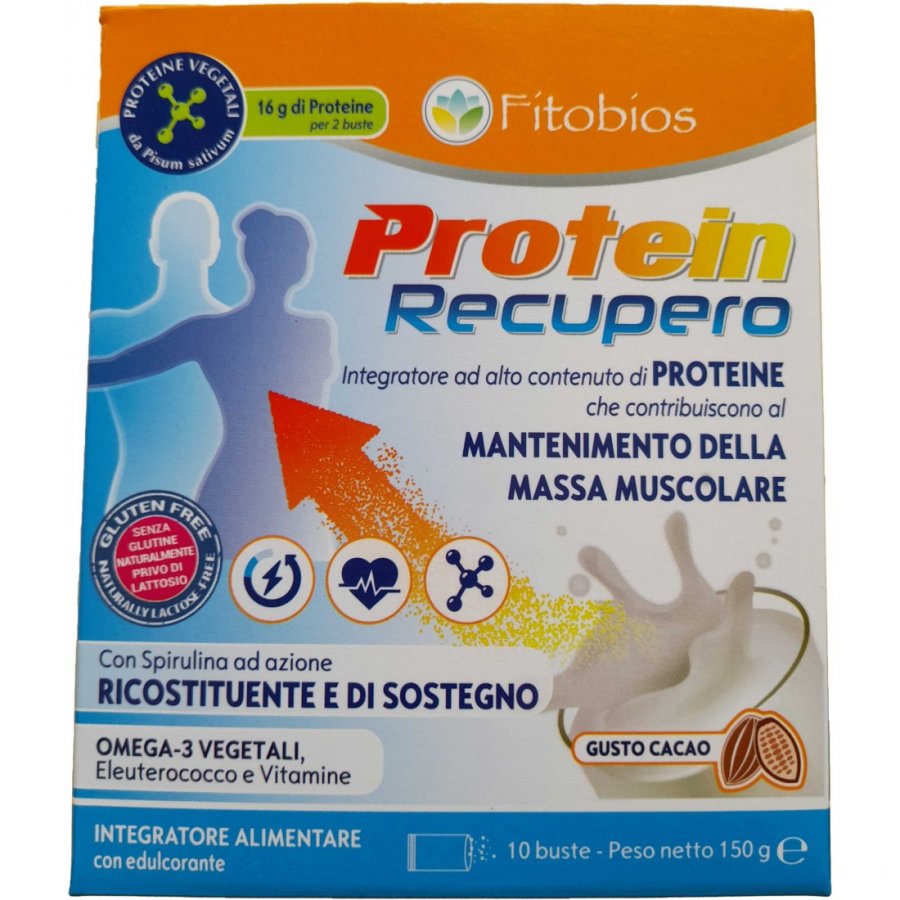 Protein Recupero 10 Bustine - Integratore Proteico per il Recupero Muscolare